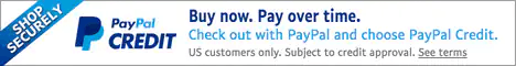 PayPal Credit - Shop Securely - Buy now. Pay over time. - Check out with PayPal and choose PayPal Credit. - US customers only. Subject to credit approval. See terms.